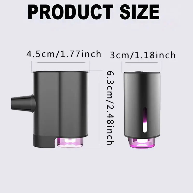 Premium Aluminum Smart Car Fragrance Diffuser - Girly Cute Car Accessories for Women, Air Vent Essential Oil Sprayer with Auto Start, Multi-Color Ambient Light, Rechargeable Battery, Odor Removal, Baby-Safe Mist, 3 Essential Oil Bottles Included