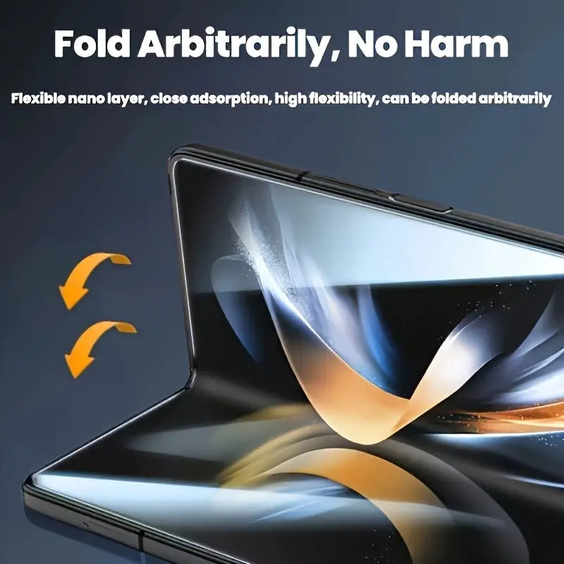 3 in 1 Soft Hydrogel Film Smartphone, Cellphone Screen Protector for Samsung Galaxy Z Fold 7 6 5 4 3 2 [Inside TPU Film+Full Covered Outer+Back Cover Screen Protector] Accessories