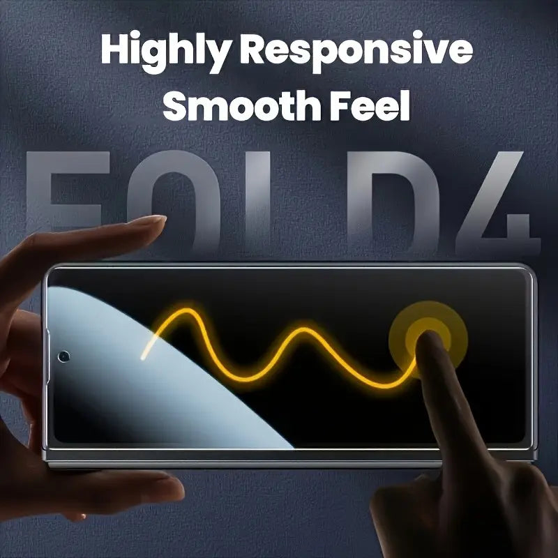 3 in 1 Soft Hydrogel Film Smartphone, Cellphone Screen Protector for Samsung Galaxy Z Fold 7 6 5 4 3 2 [Inside TPU Film+Full Covered Outer+Back Cover Screen Protector] Accessories