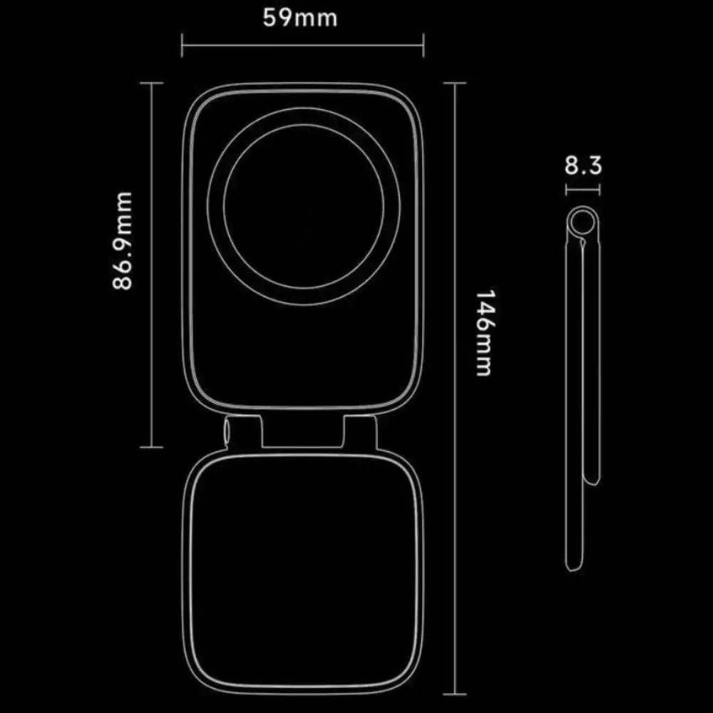 Magsafe Magnetic Car Phone Holder, 20Kg Strong Dual-Sided Auto Accessories Interior, Ultra-Thin Anti-Shake Dashboard Mount, 270°-360° Adjustable Rotation, No-View-Blocking Design, Compatible with Iphone 17 Pro Max & Most Smartphones, Car Accessories