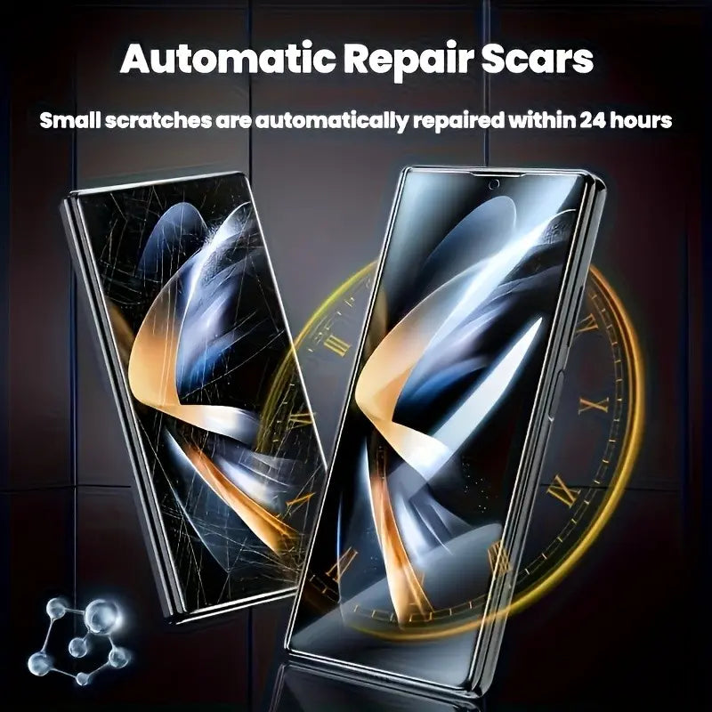 3 in 1 Soft Hydrogel Film Smartphone, Cellphone Screen Protector for Samsung Galaxy Z Fold 7 6 5 4 3 2 [Inside TPU Film+Full Covered Outer+Back Cover Screen Protector] Accessories