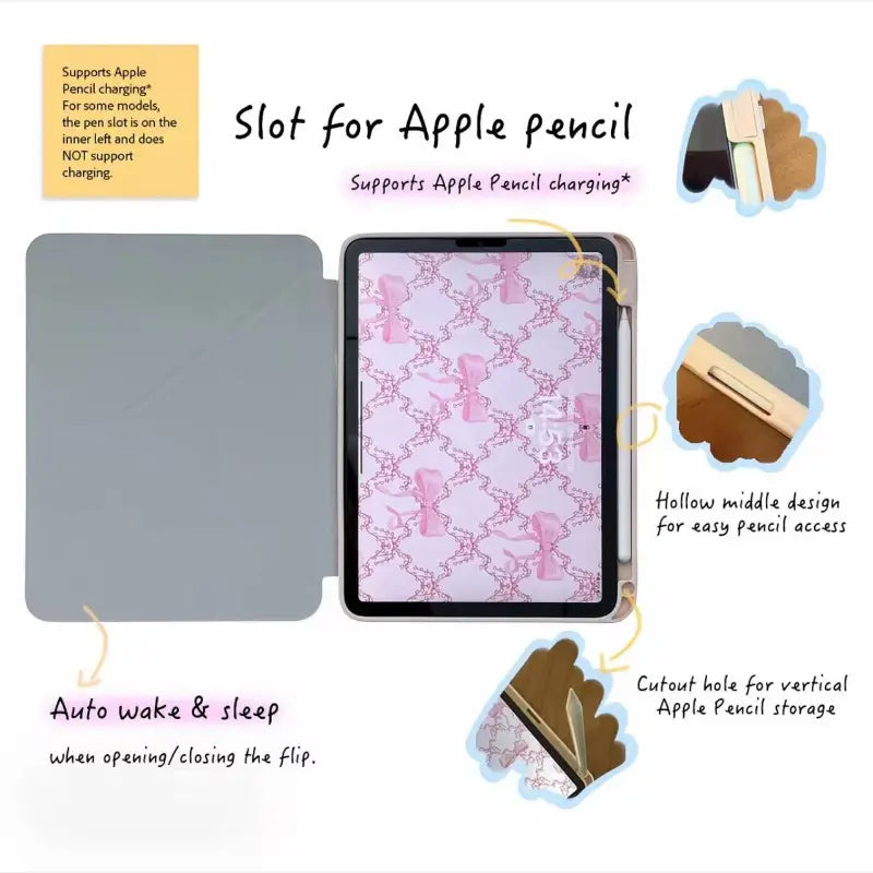 Pusheen Cute Rainbow Cat & Arcade Claw Machine Style | Colorful Star Clear Back & UFO Alien Kitten Graphic | Kawaii Pastel Dreamy Aesthetic Tablet Case Cover | for Ipad Air/Pro/Mini 10.2 10.9 11 13 Inch, Suitable for Both Men and Women, Perfect Gift